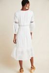 anthropologie ebba eyelet midi dress Damson Madder Women's Ebba Cutout Detail Organic Cotton Dress - Brown