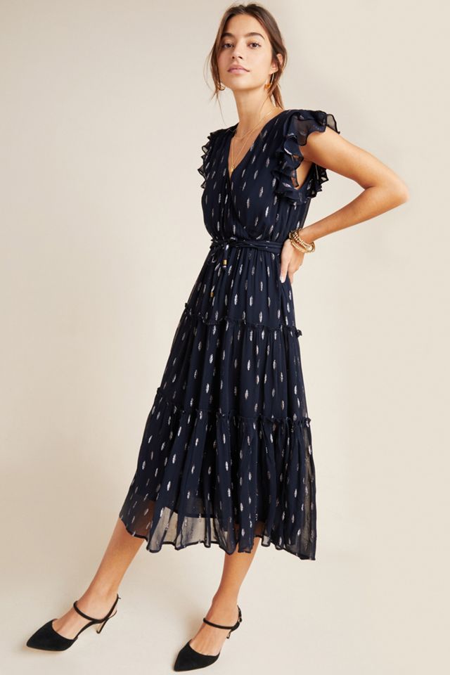 Midnight Shimmer Midi Dress #3
