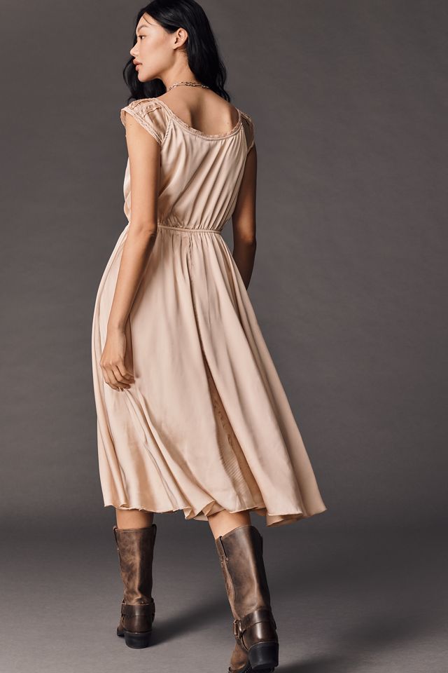 By Anthropologie Sleeveless Hanky-Hem Midi Dress #2