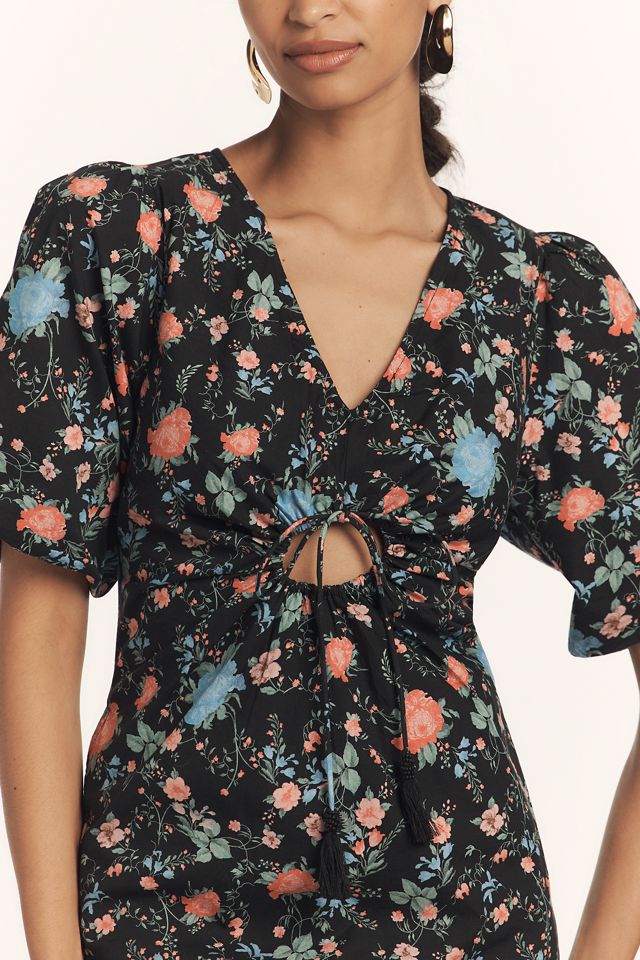 Maeve Short-Sleeve V-Neck Cotton Mini Dress #3