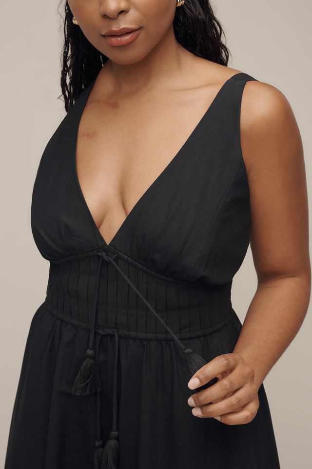 Maeve Sleeveless V-Neck Tie-Waist Midi Dress #2