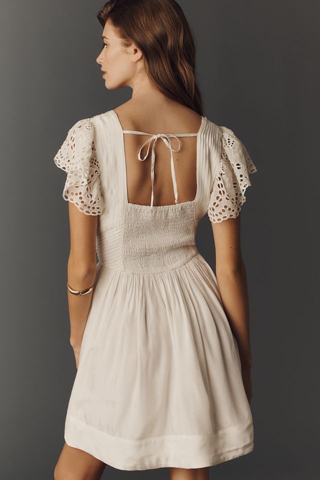 flutter sleeve formal dress Elegant Formal Dress with Embellished Flutter Sleeves – msglamor main image 1