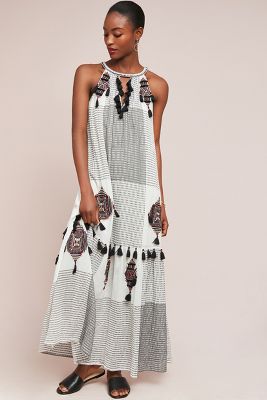 Tassel best sale maxi dress