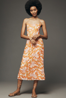 Lost + Wander Mykonos Midi Dress In Neutral