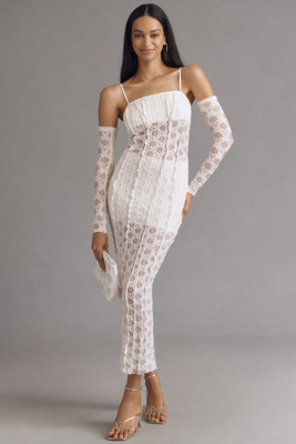 Foren Frida Lace Dress In White