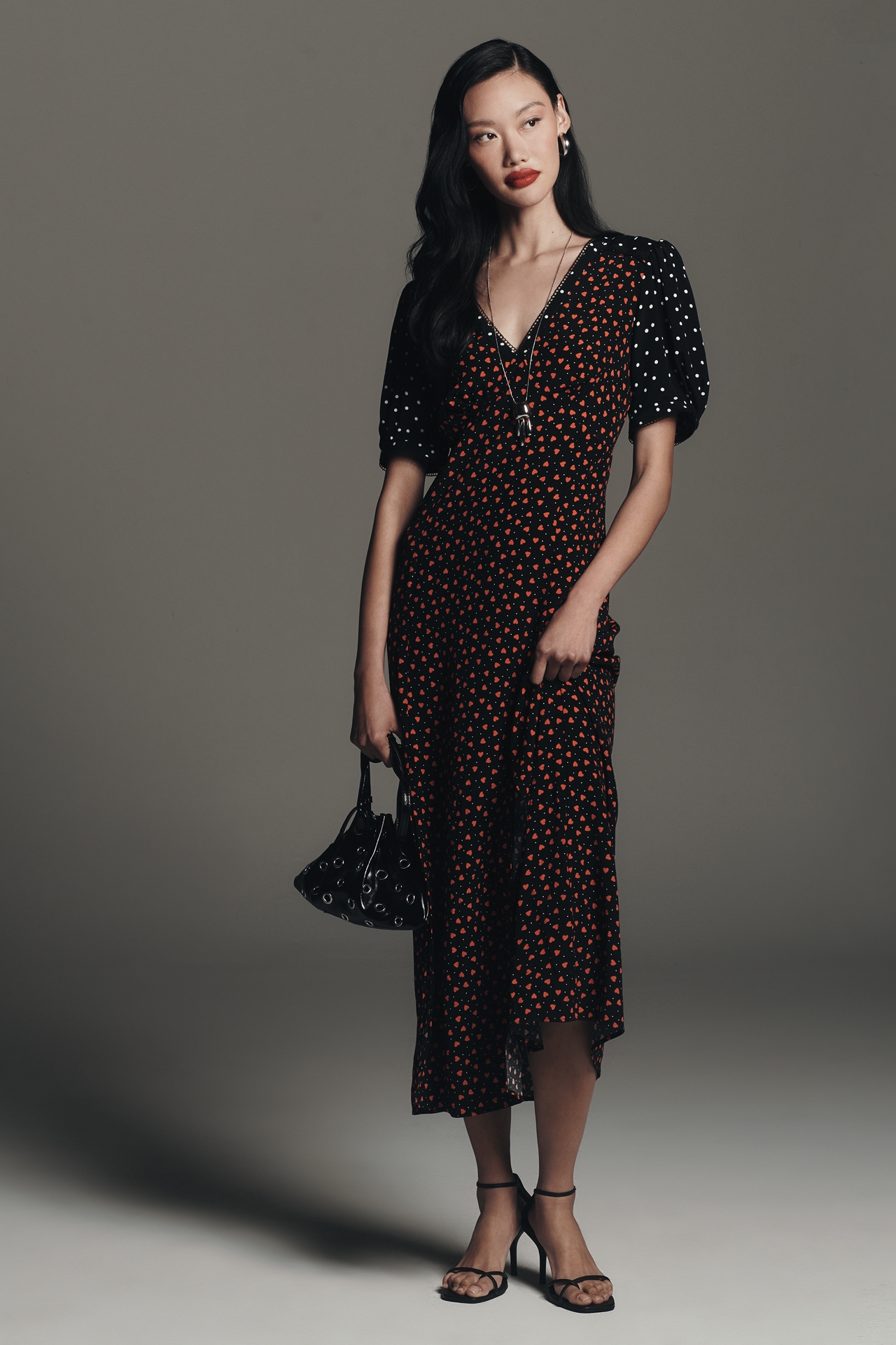 Maeve V-Neck A-Line Maxi Dress