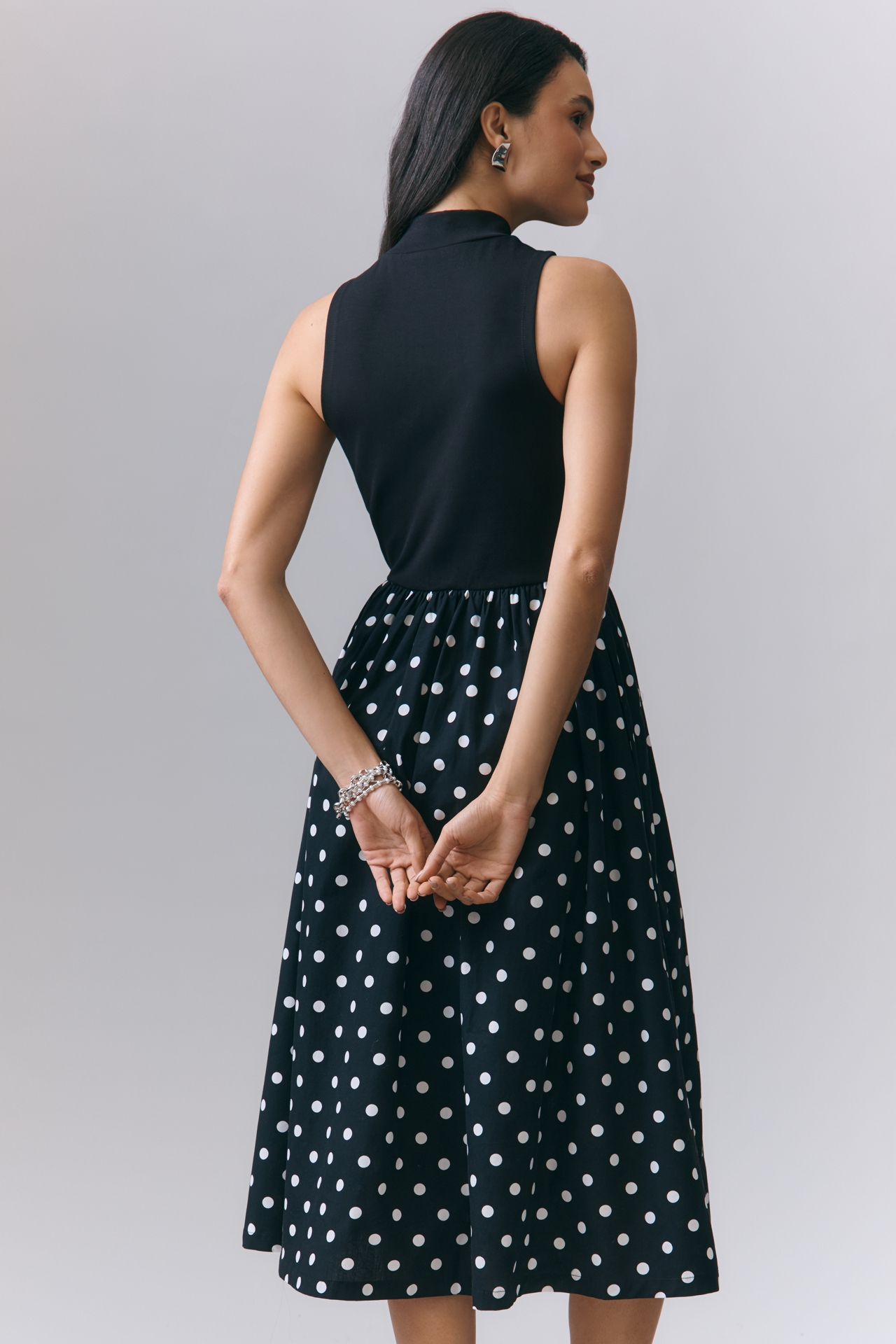 By Anthropologie Sleeveless Twofer Midi Dress