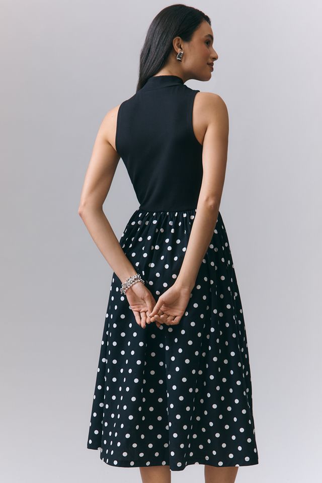By Anthropologie Sleeveless Twofer Midi Dress #2