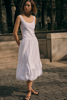 Maeve Drop-Waist Midi Dress | Anthropologie