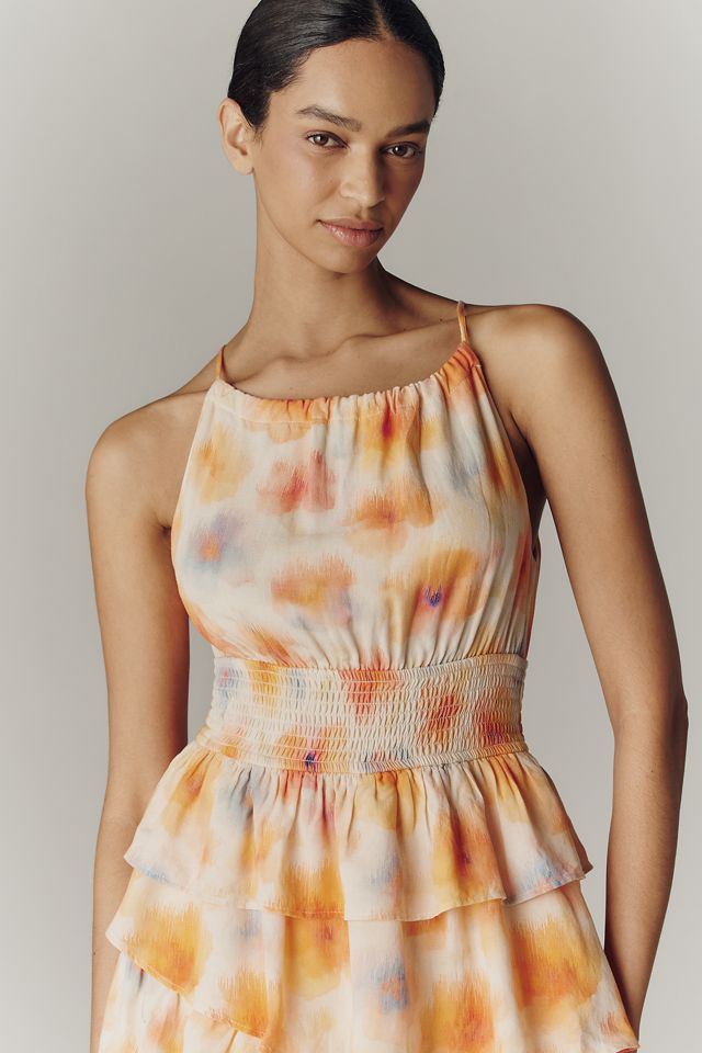 By Anthropologie Tiered Ruffle Halter Dress | Anthropologie