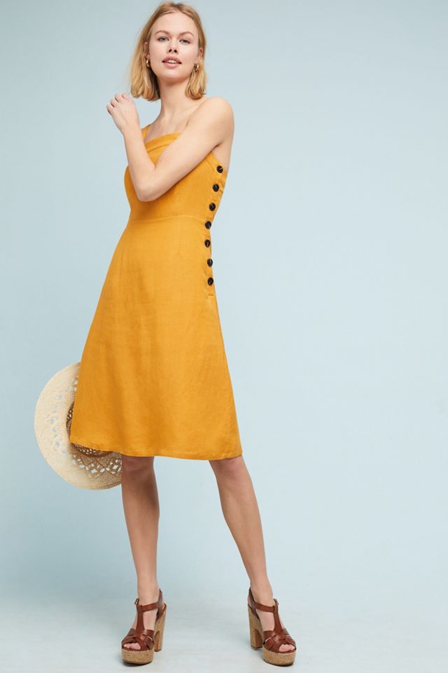 Golden Culotte Dress #1