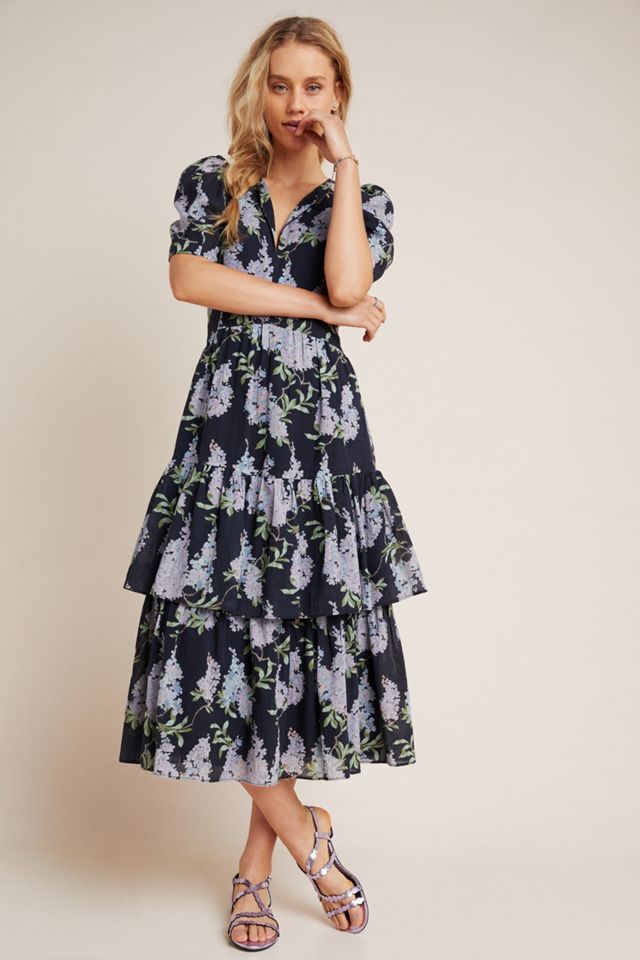 Wisteria Tiered Midi Dress #3