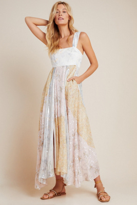 Rebecca Taylor Daffodil Shimmer Maxi Dress | Anthropologie