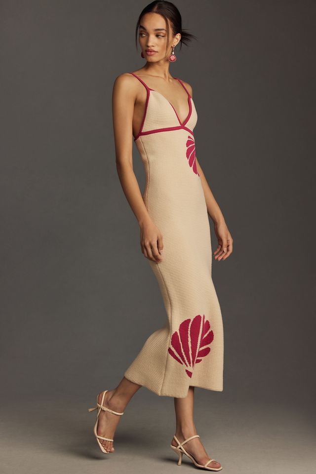 The Wolf Gang Sleeveless V-Neck Knit Shell Midi Dress #3