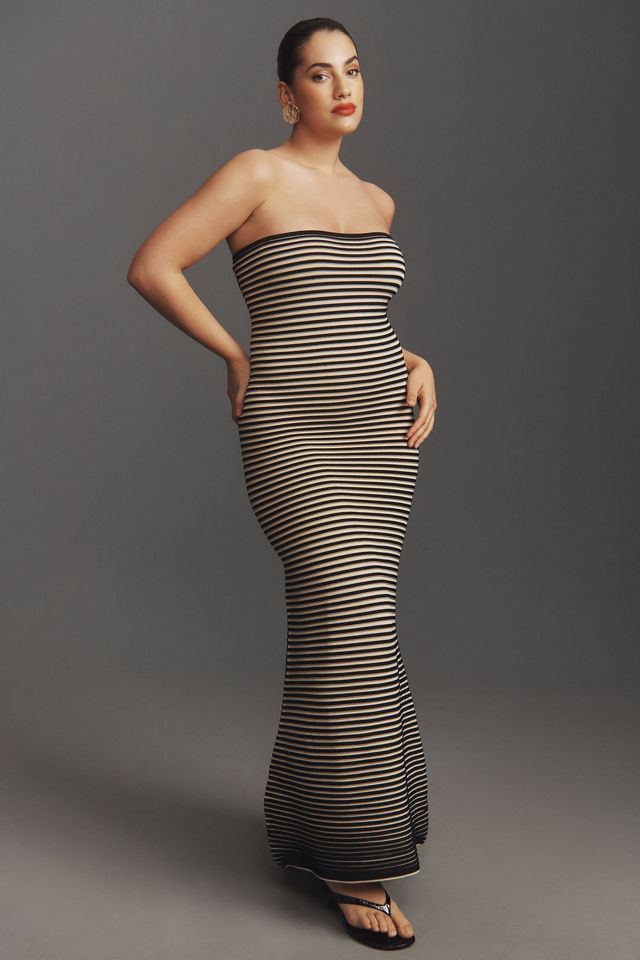 The Wolf Gang Sunmor Strapless Knit Maxi Dress #5