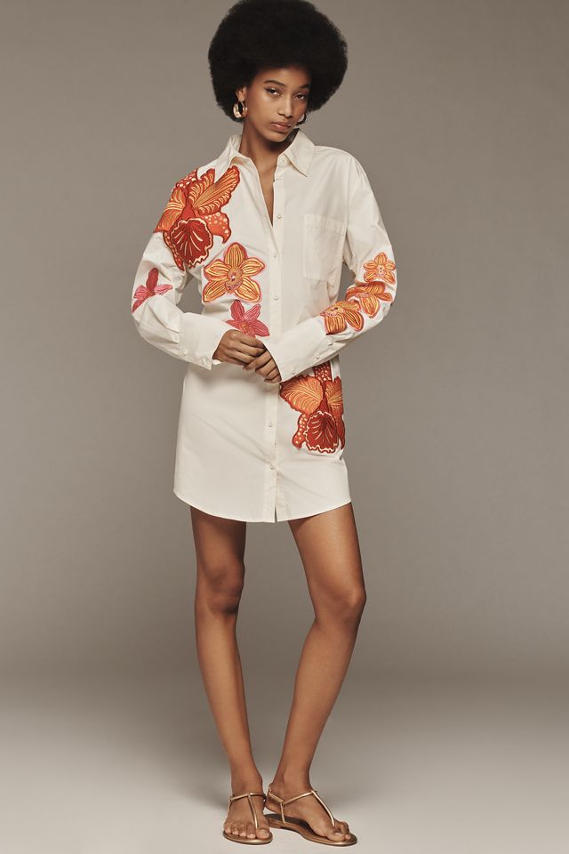 The Wolf Gang Long-Sleeve Mini Shirt Dress #3