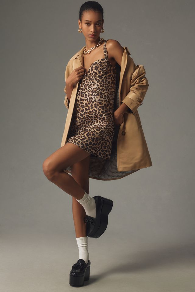 Dhruv Kapoor Leopard Mini Dress #2