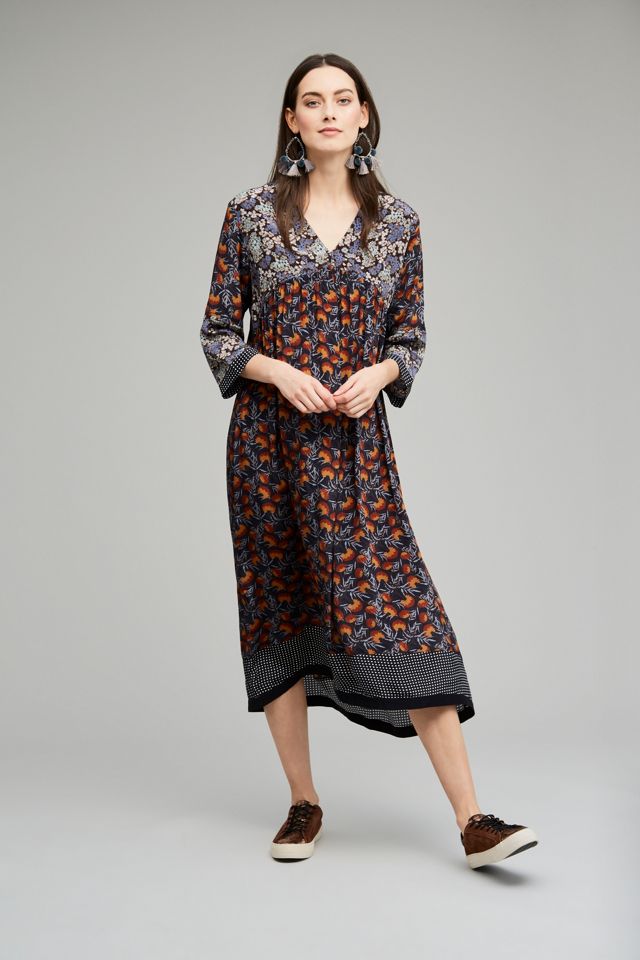 Janita Floral Peasant Dress #1