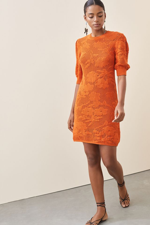 Maeve Pointelle Knit Mini Dress #1