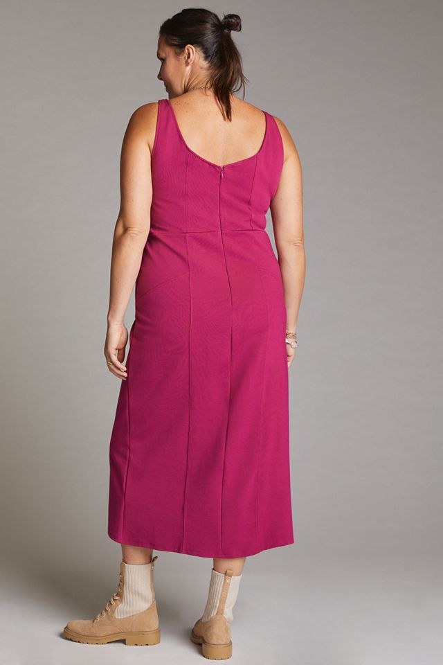 maeve knit midi dress Varley Maeve Rib Knit Midi Dress