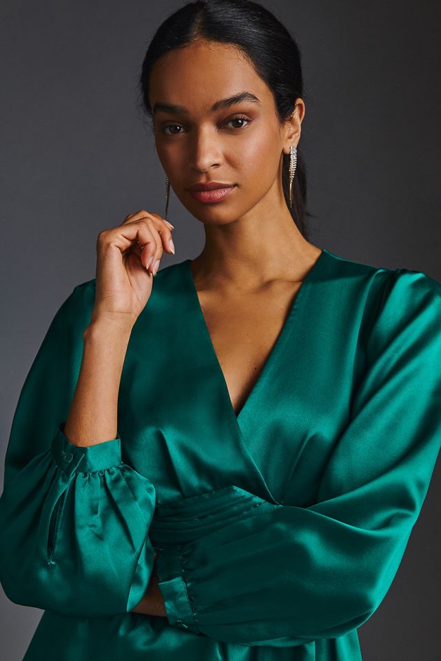 Nikasha Embroidered Satin Dress #2