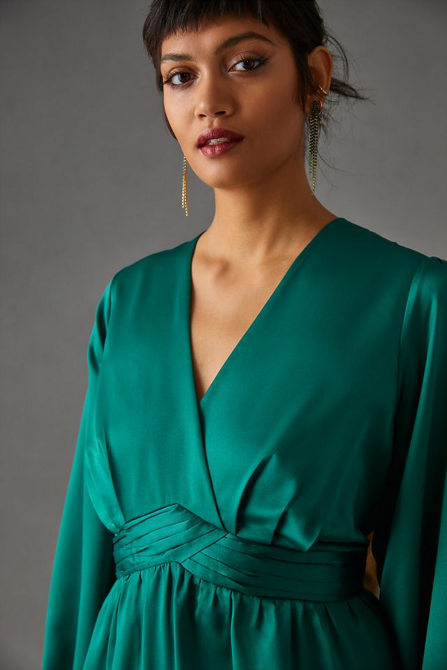 Nikasha Embroidered Satin Dress #5