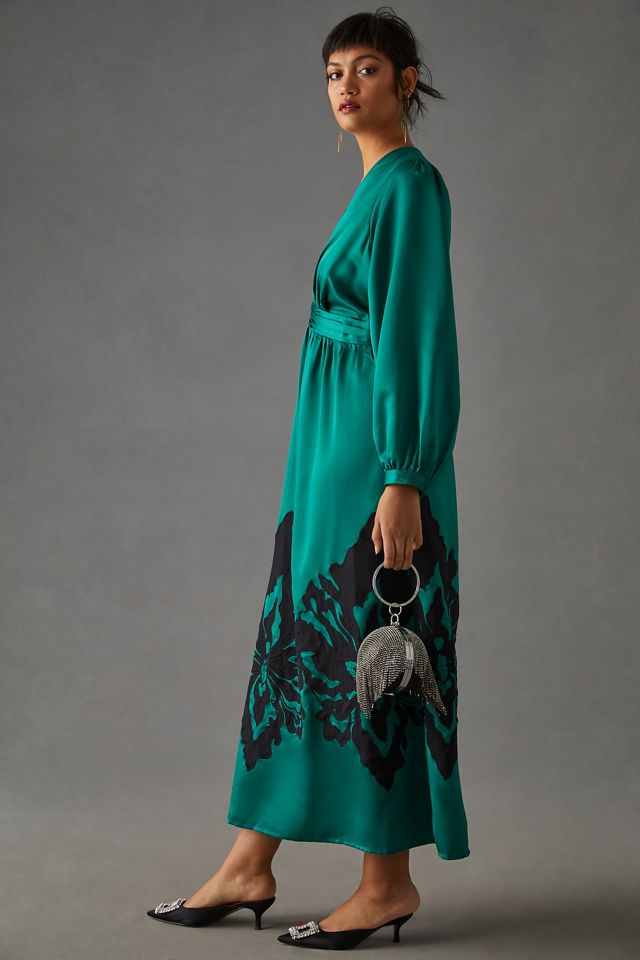 Nikasha Embroidered Satin Dress #7