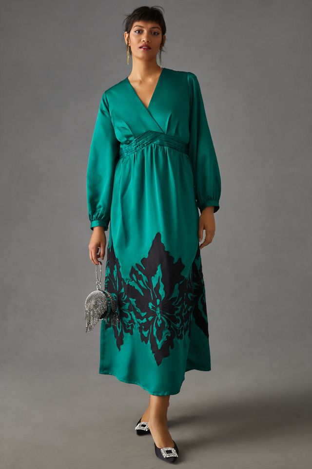 Nikasha Embroidered Satin Dress #4