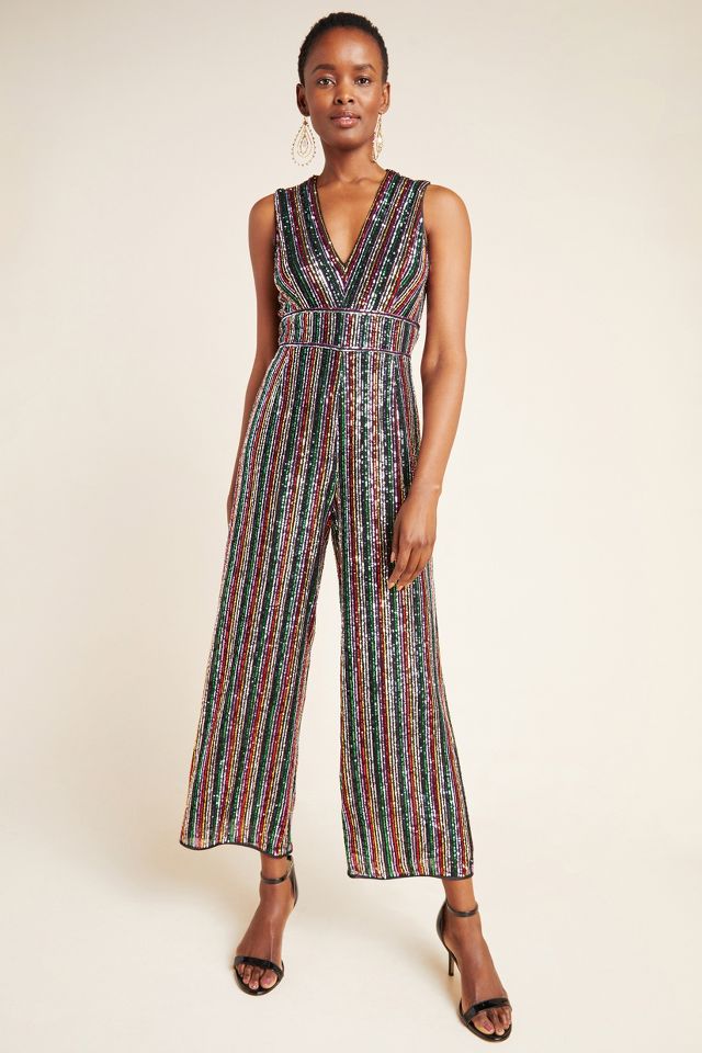 Winnipeg Sequined Jumpsuit | Anthropologie