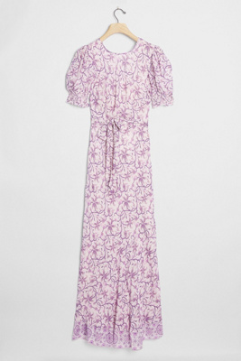 Amarette Puff-Sleeved Maxi Dress | Anthropologie