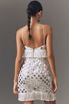 Saylor Hezly Halter Sequin Fringe Mini Dress | Anthropologie