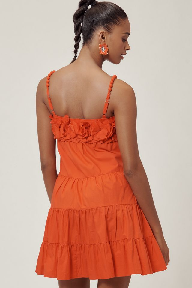 Saylor Carie Sleeveless Ruffled Square-Neck Tiered Mini Dress #1