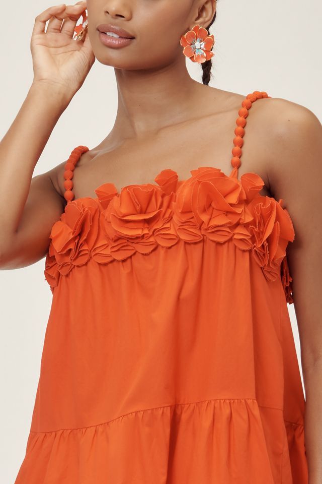 Saylor Carie Sleeveless Ruffled Square-Neck Tiered Mini Dress #2