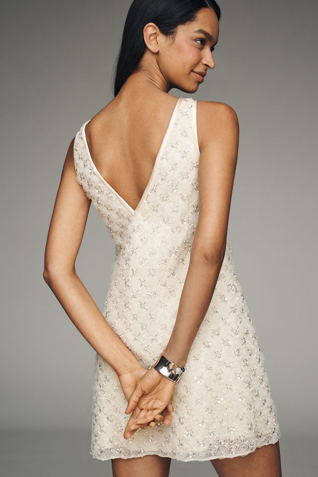 Saylor Rhinestone Bow Sleeveless Mini Dress #3