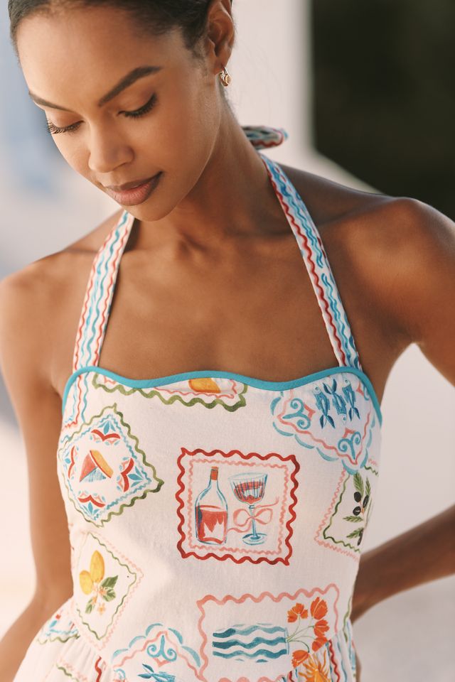 Saylor Maysilee Cotton Linen Maxi Dress | Anthropologie
