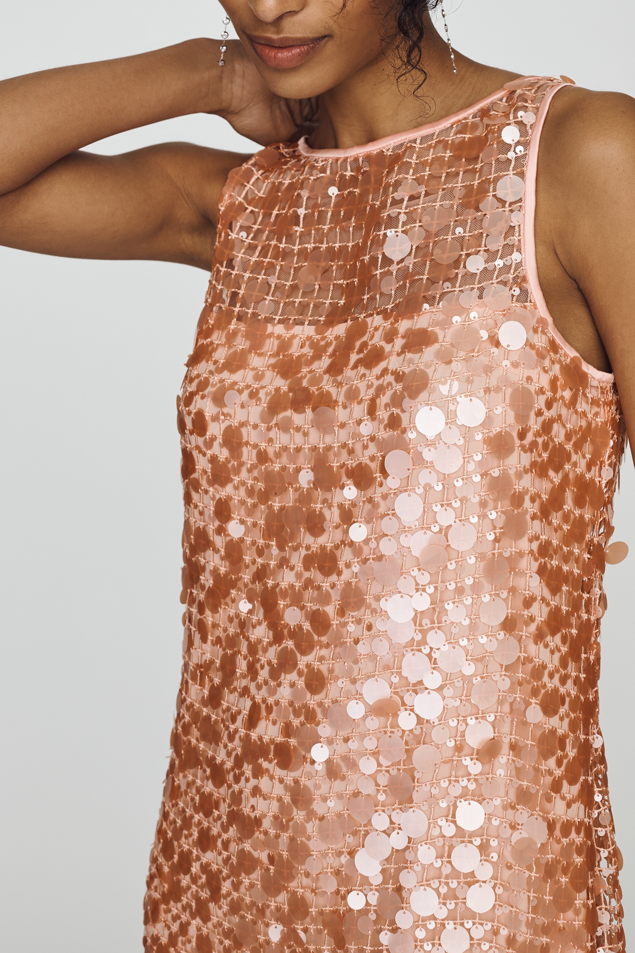 Saylor Kitty Sequin Mini Dress