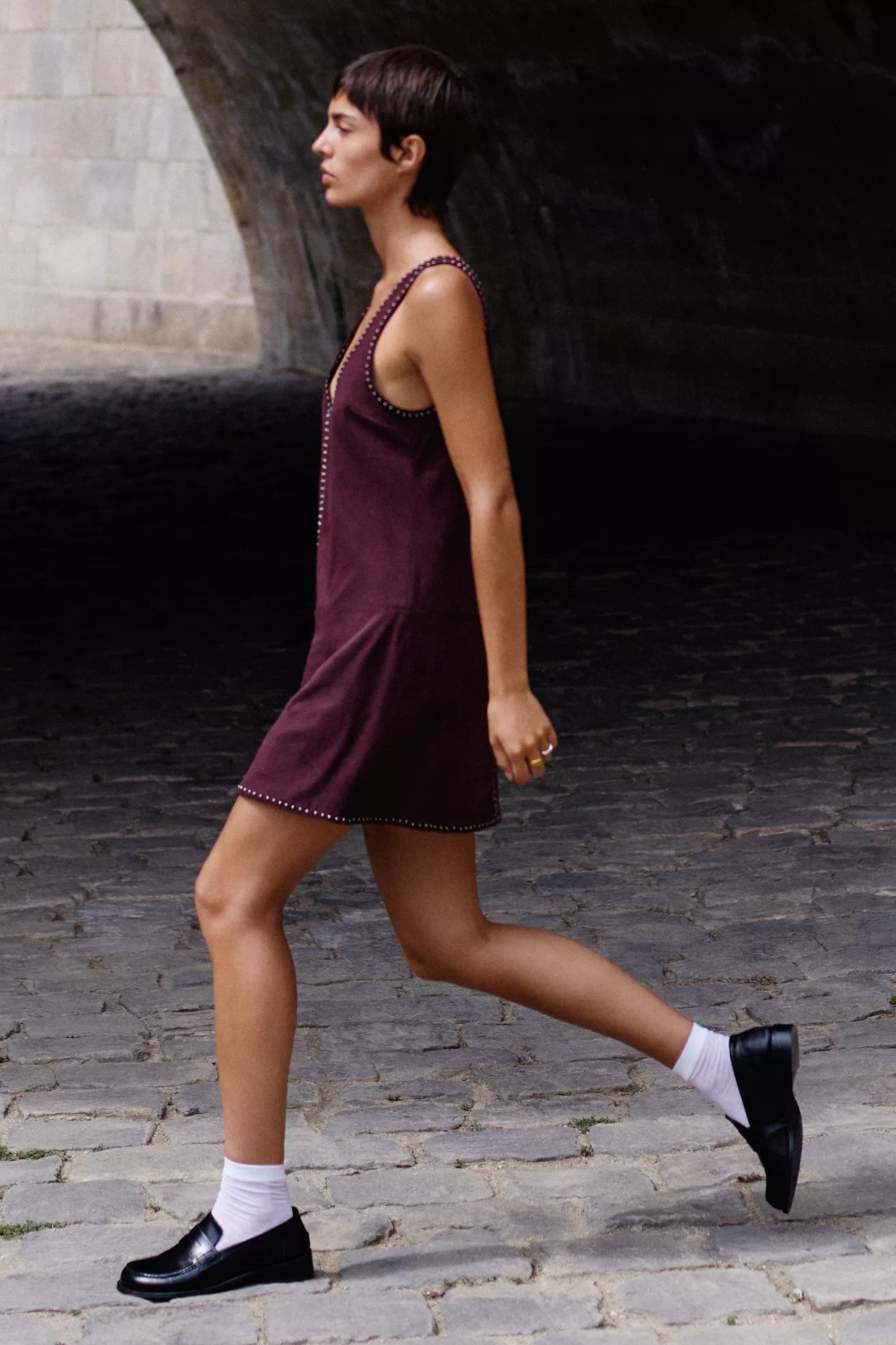 Saylor Ciandra Faux Suede Mini Dress