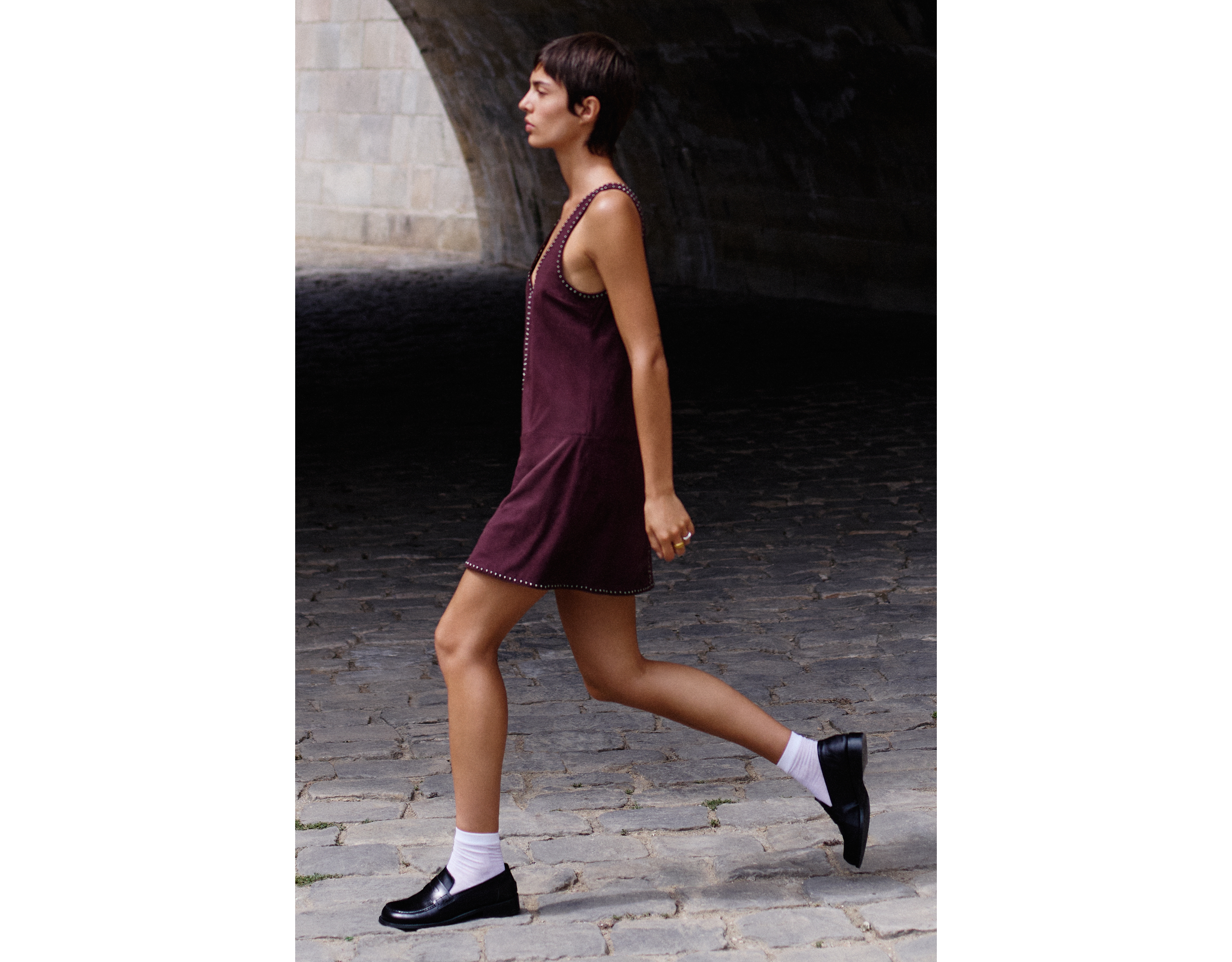 Saylor Ciandra Faux Suede Mini Dress