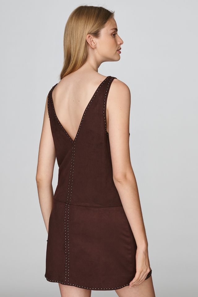 Saylor Ciandra Faux Suede Mini Dress #3