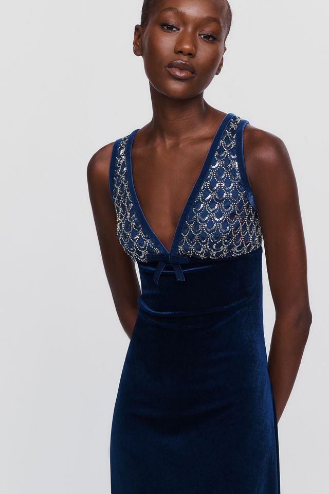 Saylor Serefina Velvet Midi Dress #1