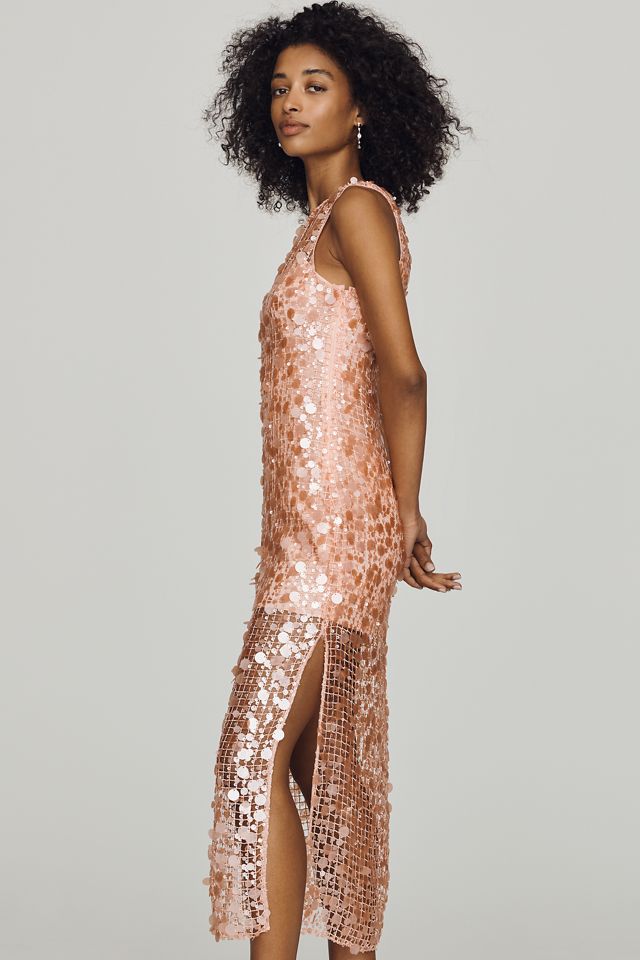 Saylor Elettra Sequin Maxi Dress #1