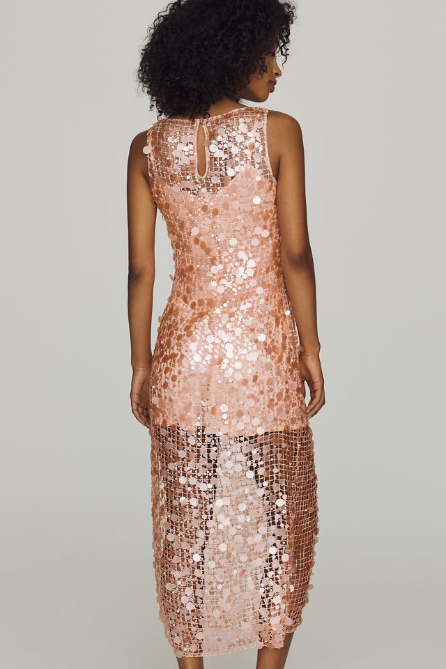 Saylor Elettra Sequin Maxi Dress #3