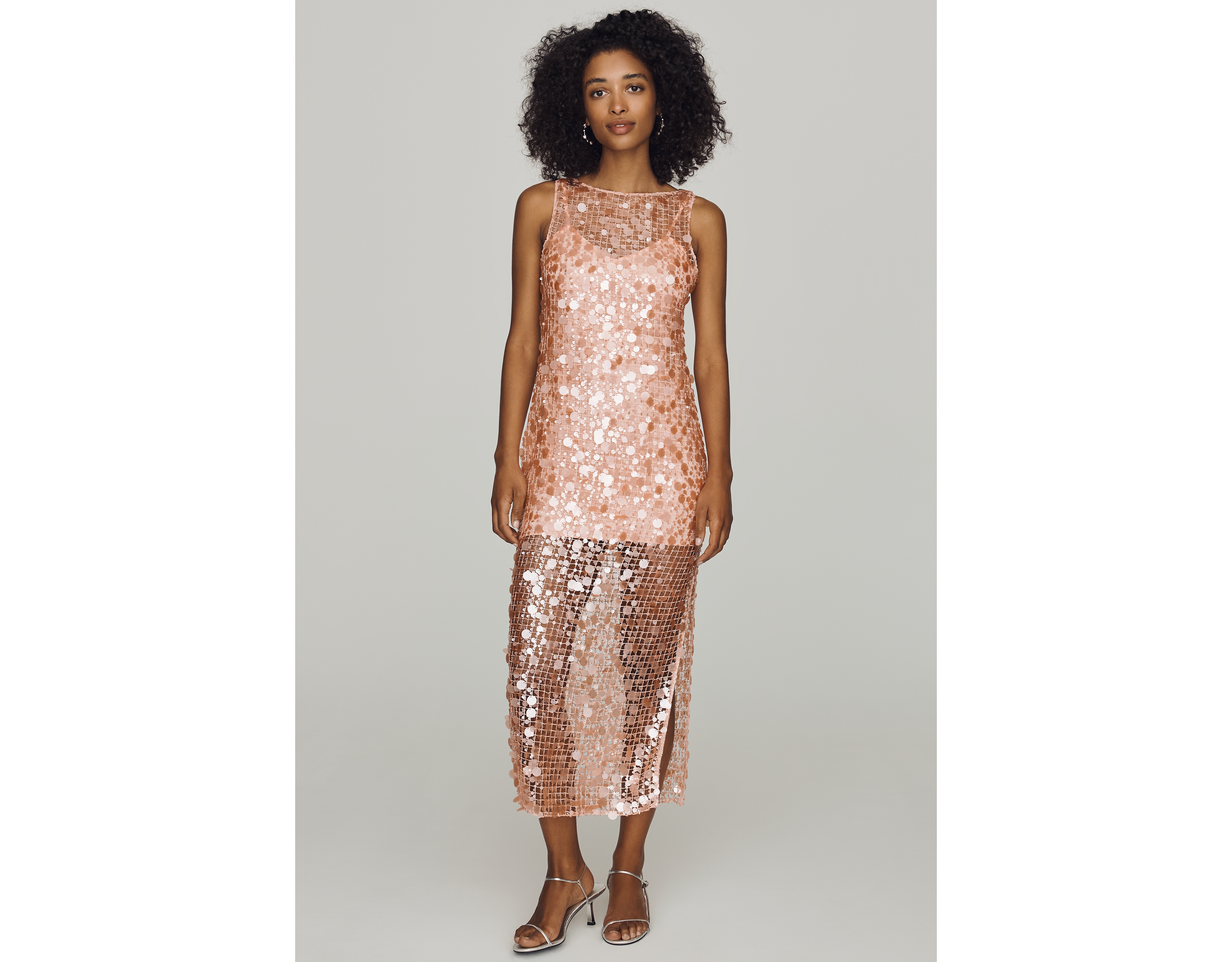 Saylor Elettra Sequin Maxi Dress