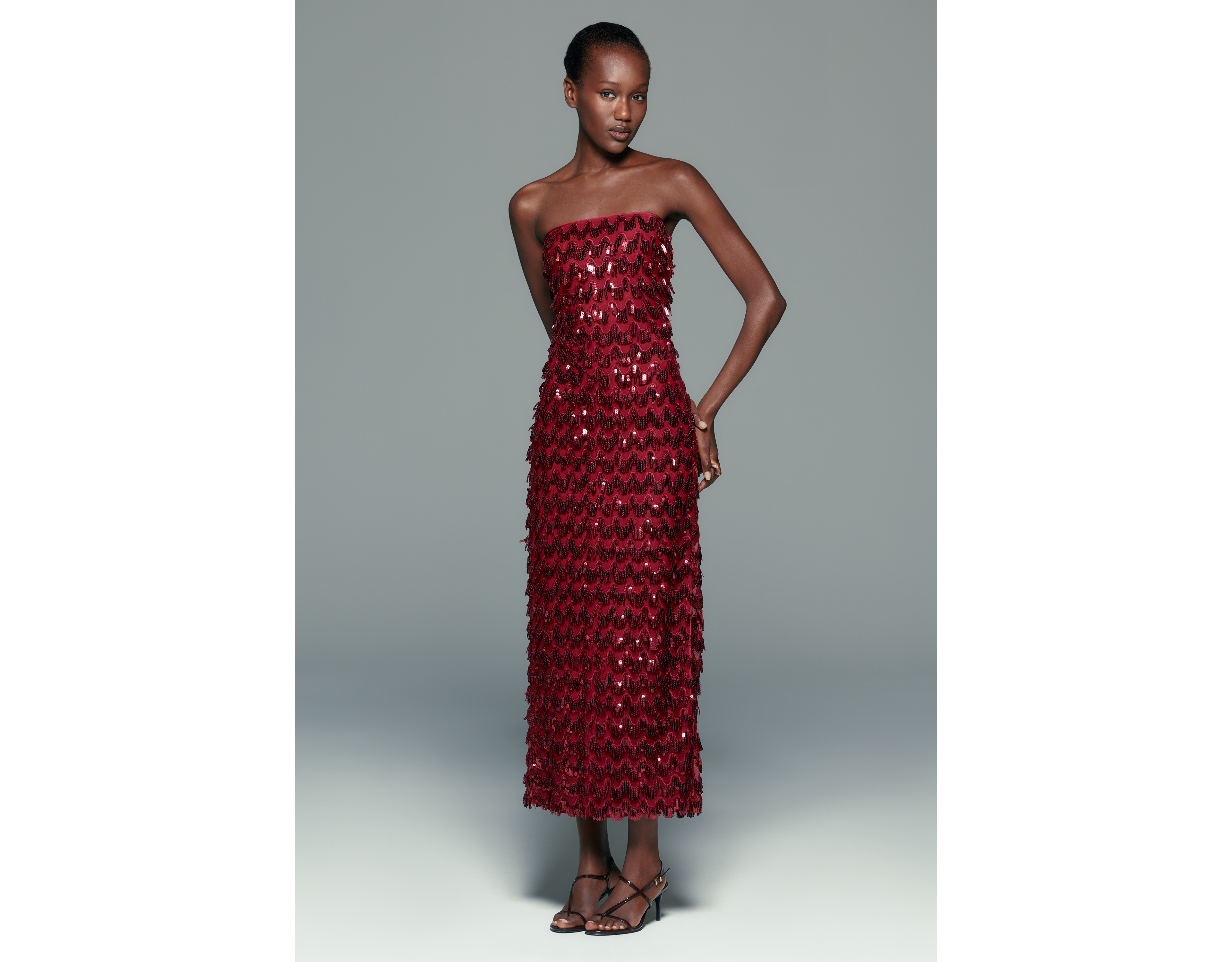 Saylor Brynhild Strapless Maxi Dress