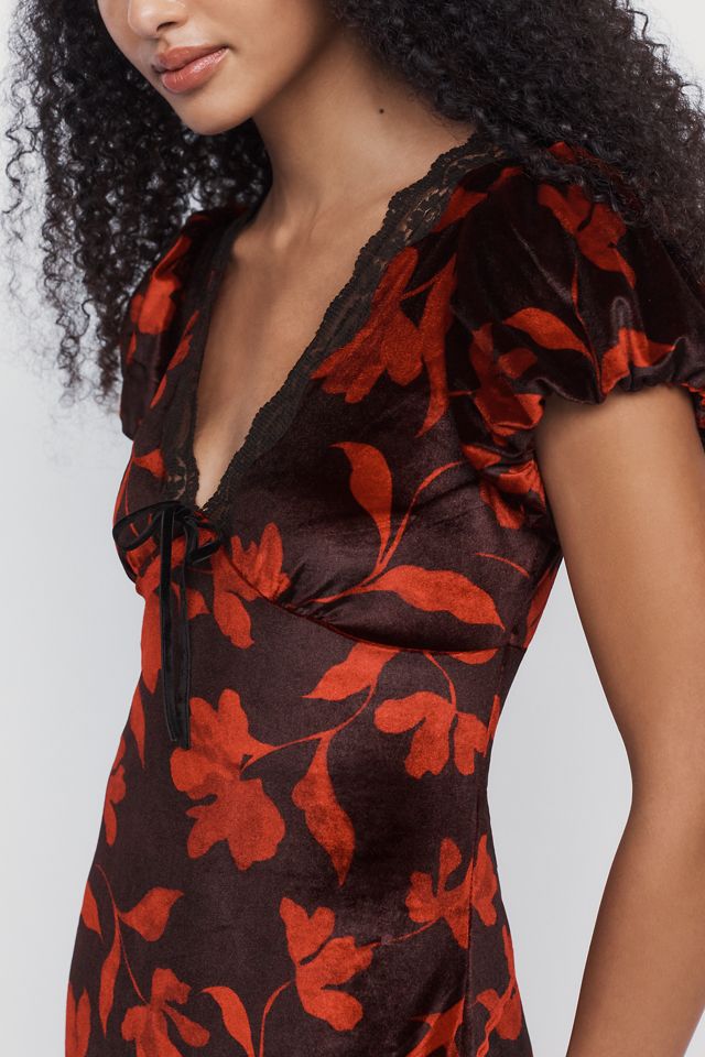Saylor Kasey Velvet Maxi Dress #3