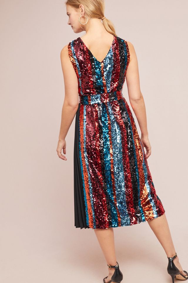 Sequin Rainbow Shift Dress #1
