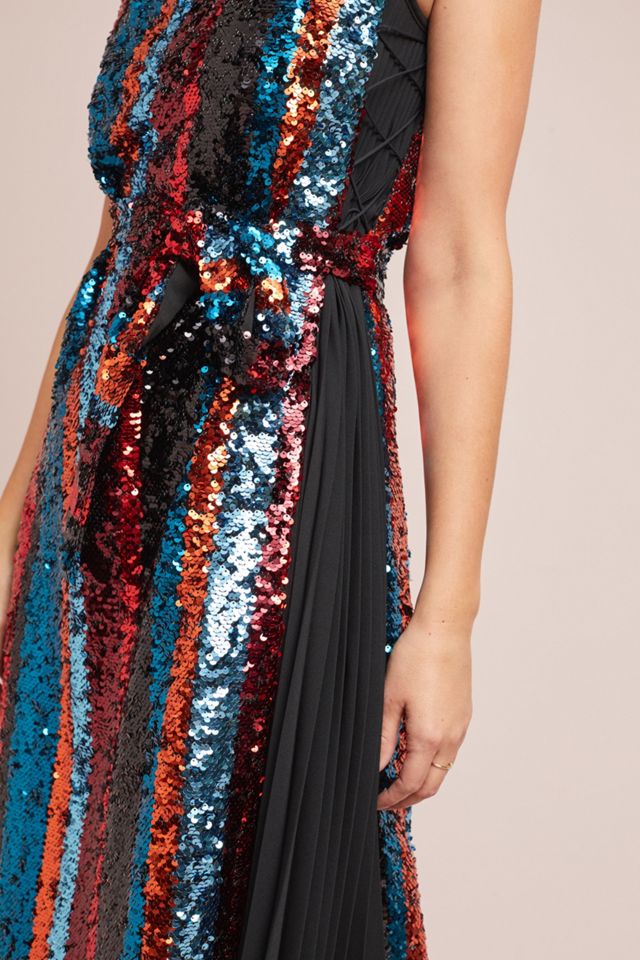 Sequin Rainbow Shift Dress #2