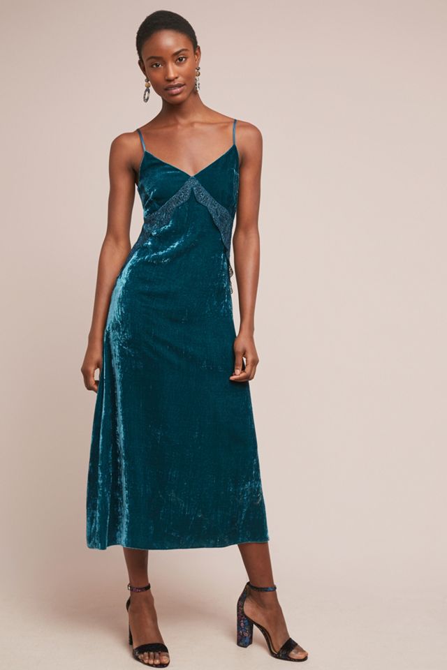 Velvet Slip Dress #4