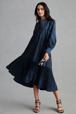 Beatrice .b Pleated Taffeta Dress | Anthropologie