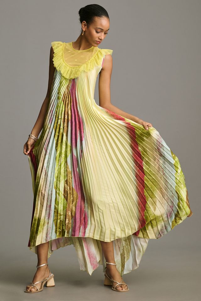 Beatrice .b Sleeveless Pleated Maxi Dress Anthropologie